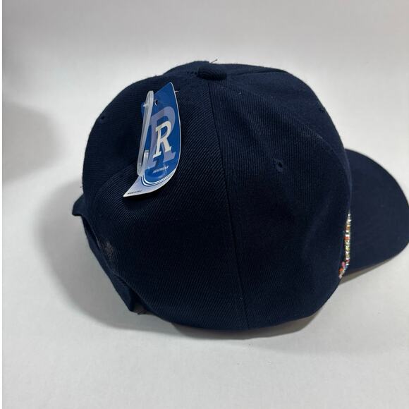 Navy blue Crystal accent Alphabet Initial letter C Shiny Bling Baseball Cap Hat - Picture 4 of 8